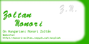 zoltan monori business card