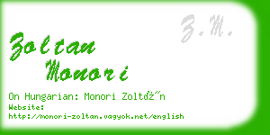 zoltan monori business card